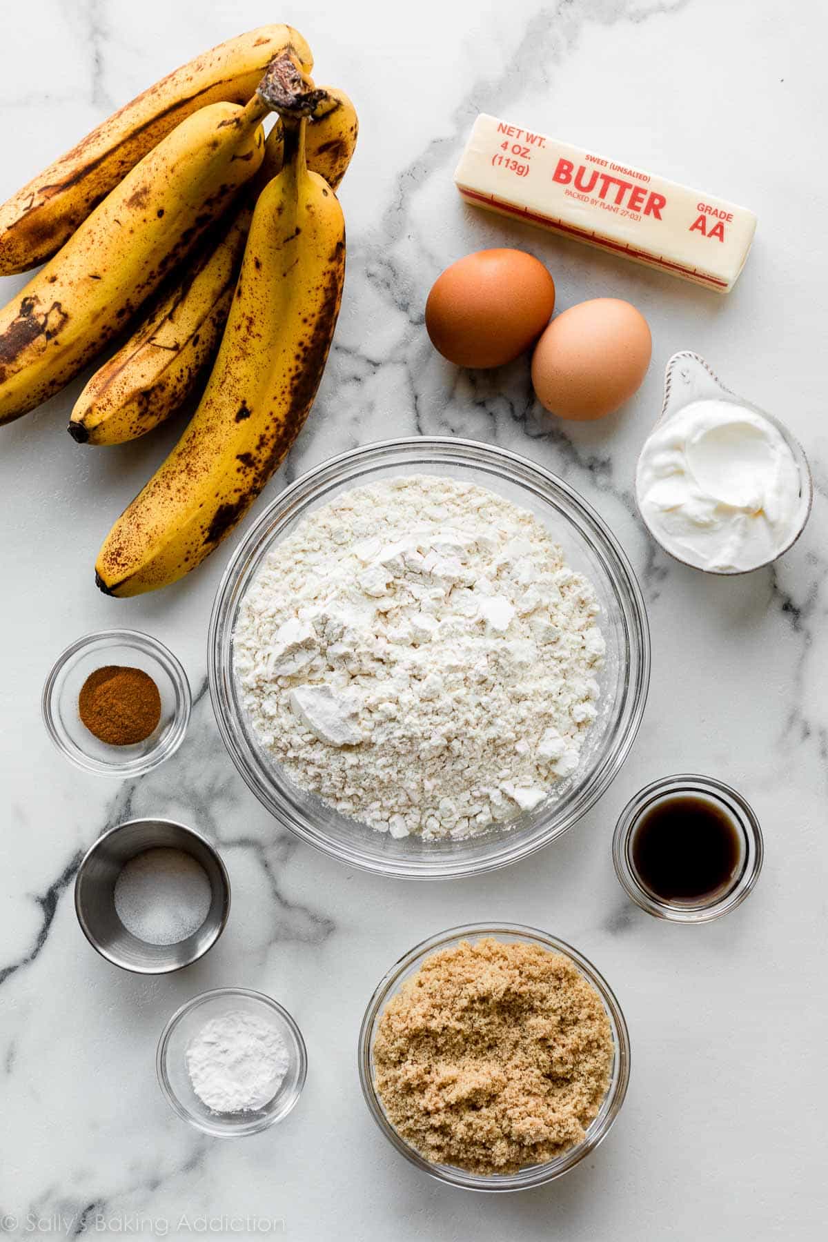 banana bread ingredients